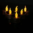 thumbnail image 5 of Darzheoy Black Tea Lights Candles, Battery Operated, Halloween Flameless Candles Flickering Tealights Candles for Halloween, Theme Party, Wedding Table Decor, Holiday Decor, 12-Pack, 5 of 8