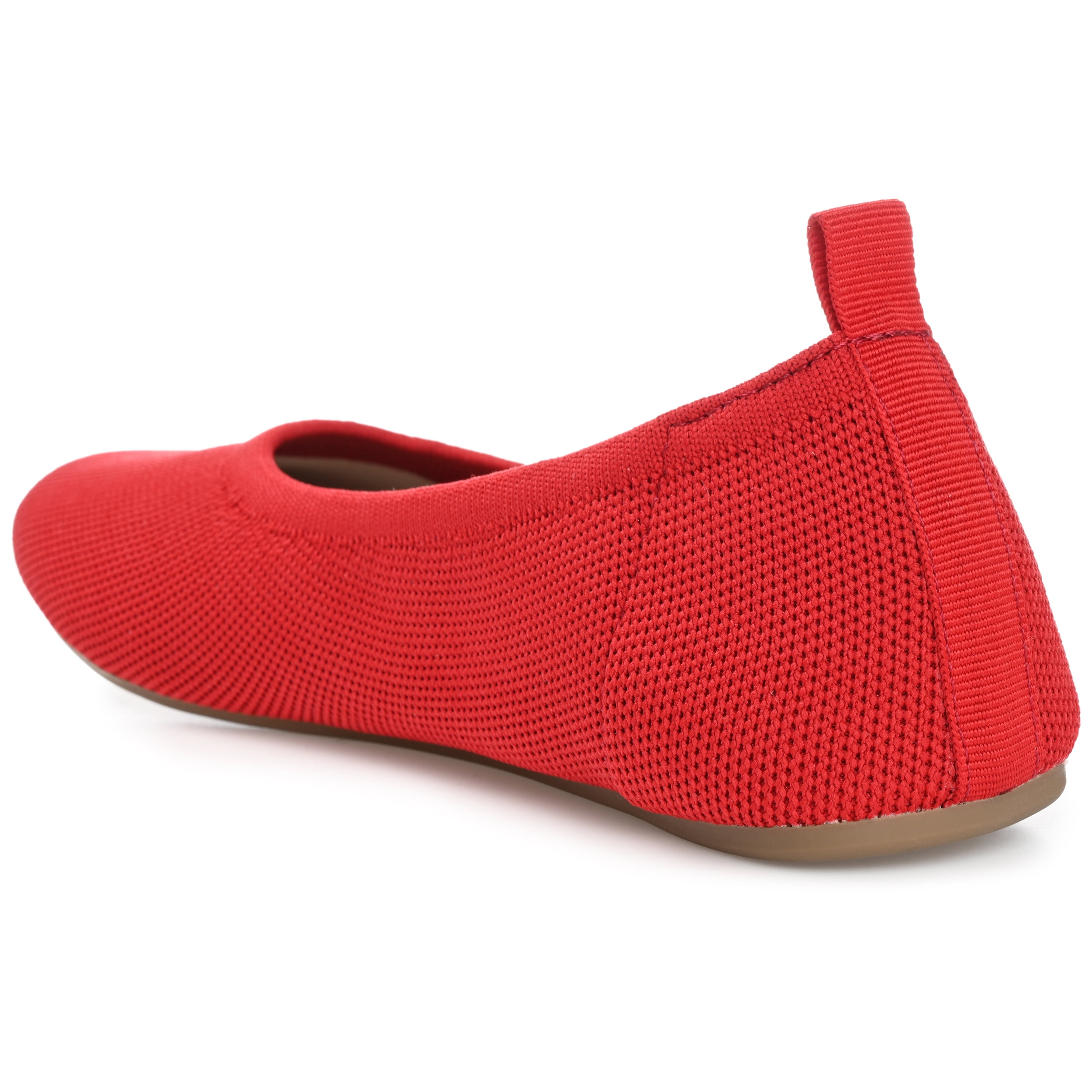 Journee Womens Jersie Knit Foldable Round Toe Slip On Dress Flats, Widths Available