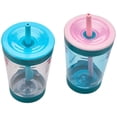 thumbnail image 4 of Contigo Kids - Vaso a prueba de derrames de 14 onzas con popote y plástico sin BPA, se adapta a la mayoría de portavasos y apto para lavaplatos, paquete de 2 unidades, crema de f, 4 of 4