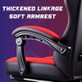 thumbnail image 4 of Bossin Gaming Chairs with Footrest, Massage Leather Game Chair for Adults, Big and Tall Gamer Chair with Headrest and Lumbar Support, 4 of 7