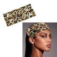 thumbnail image 2 of Trendy Women's Headbands in Print with Hollow Studded Detail Fashion Head Wrap Headwear for Street Style Looks, 2 of 15