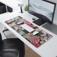 thumbnail image 2 of Long Mouse Pads for Desk,Pioneer Flower Floral Print Pattern Desk Mats on Top Of Desks, Desk Mouse Pad Extra Large with 3mm Non-Slip Base and Stitched Edge for Gaming,Office,Work,Home 31.5"x11.8", 2 of 6