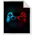 thumbnail image 2 of Game Controller Blanket Gaming Gifts for Men Kids Boys Teen Son Adult Gamer Gamepad Presents Birthday Christmas Decor Home Bedroom Living Room Soft Cozy Fluffy Sherpa Throw 50"x60", 2 of 6