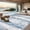 Blue White Grey, variant on Area Rugs Living Room Rug - 4x6 Washable Modern Abstract Soft Neutral Non-Slip Carpet Large Indoor Floor Stain Resistant Thin Carpets for Bedroom Dining Room Farmhouse Nursery Home Office Grey