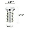 IDGGDI 100 Pcs 5/16 Inch Long 632 Thread White Wall Plate Screws