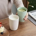 thumbnail image 4 of Ekologisk återanvändbar mugg för vuxna (12oz), vetehalm biologiskt nedbrytbar hälsomugg set om 5 - Flerfärgad, diskmaskinssäker - Beige, 4 of 5