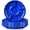 Blue, variant on 12 Pcs Plastic Divided Serving Trays 12 Inch Round Chip Dip Plate 6 Sectional Snacks Serving Dish Food Platters for Party Candy Nuts Fruits Veggies(Multicolor)