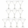 thumbnail image 4 of 10 Pcs Cocktail Cups Plastic Footed Glass Drink for Martini Glasses Goblet Party Wedding Goblets Beverage, 4 of 7