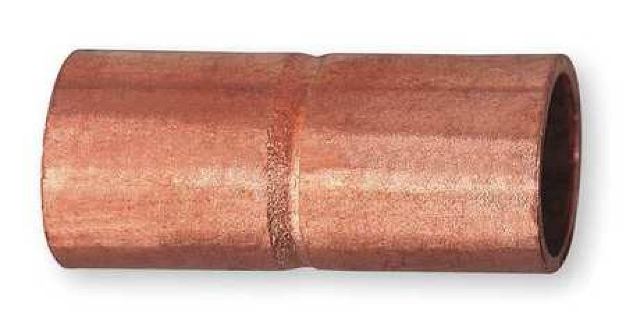x 1/4 In Reducing Copper Coupling with Stop W 61025 Mueller Streamline 1/2 In 