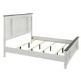 thumbnail image 4 of Roundhill Clelane Weathered White and Gray Finished 4-Piece Bedroom Set, Shiplap Panel King, 4 of 14