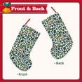 thumbnail image 2 of Lsque Green Leopard Pattern 18 Inch Christmas Stockings, Festive Holiday Stocking for Christmas Decorations Holiday Decor, 2 of 7