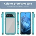 thumbnail image 5 of KOMI Étui pour Google Pixel 9, Étui Google Pixel 9 Pro, Étui de Protection Transparente TPU+PC Acrylique de Qualité Militaire Armure Robuste pour Google Pixel 9/9 Pro 5G, 2024 (Bleu Clair), 5 of 5