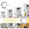 thumbnail image 4 of Colorful Daisy Floral Blackout Curtains for Bedroom, Spring Flowers Botanical Leaves Rustic Thermal Insulated Kitchen Drapes with Grommets, Light Blocking Window Treatment, 2 Panels 52" x 54", 4 of 7