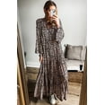 thumbnail image 3 of Soft and Breathable Maxi Dress with Tiered Sleeves and Ruffle Details for a Stylish Fall Look | [ZhiHiMeRi] | (US 4-6)S, 3 of 5