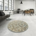thumbnail image 4 of Ahgly Company Machine Washable Indoor Rectangle Abstract Tan Brown Area Rugs, 7' x 10', 4 of 7