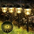thumbnail image 2 of NefLaca Waterproof Glass Solar Lights , Super Bright Solar Pathway Lights, Up to 12 Hrs Long Last Auto On/Off Garden Lights , Stainless Steel LED Landscape Lighting for Yard,Outdoor, 2 of 8