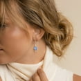thumbnail image 3 of Juwaliy Aretes Colgantes para Mujer Tanzanita Piedra de Nacimiento de Diciembre Arete Azul Plata de Ley Cierre de Palanca Joyería de Cola Regalo de Navidad San Valentín Cumpleaños Día de las Madres p, 3 of 11