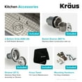 thumbnail image 3 of KRAUS Premier 32-inch 18 Gauge Undermount 50/50 Double Bowl Stainless Steel Kitchen Sink, 3 of 7
