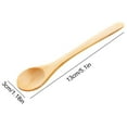 thumbnail image 3 of Wooden Spoons Set Under $5! Yrmaups 6 Piece Wooden Spoon Set, Small Round Coffee Spoon Stirring Spoon for Kitchen Dining, Natural Wood Utensil for Ice Cream Dessert, Eco-Friendly Cooking Spoon, 3 of 9