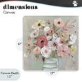 thumbnail image 4 of Stupell Industries Cottage Pastel Garden Peony Bouquet Canvas Art, 17 x 17, by Sally Swatland, 4 of 8