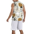 thumbnail image 5 of Easygdp Hand Drawn Animals Men's Mesh Basketball Jersey Quick Drying Sleeveless Shirts Fitted Muscle Tank Tops Sport Round Neck T-Shirt - Large, 5 of 9