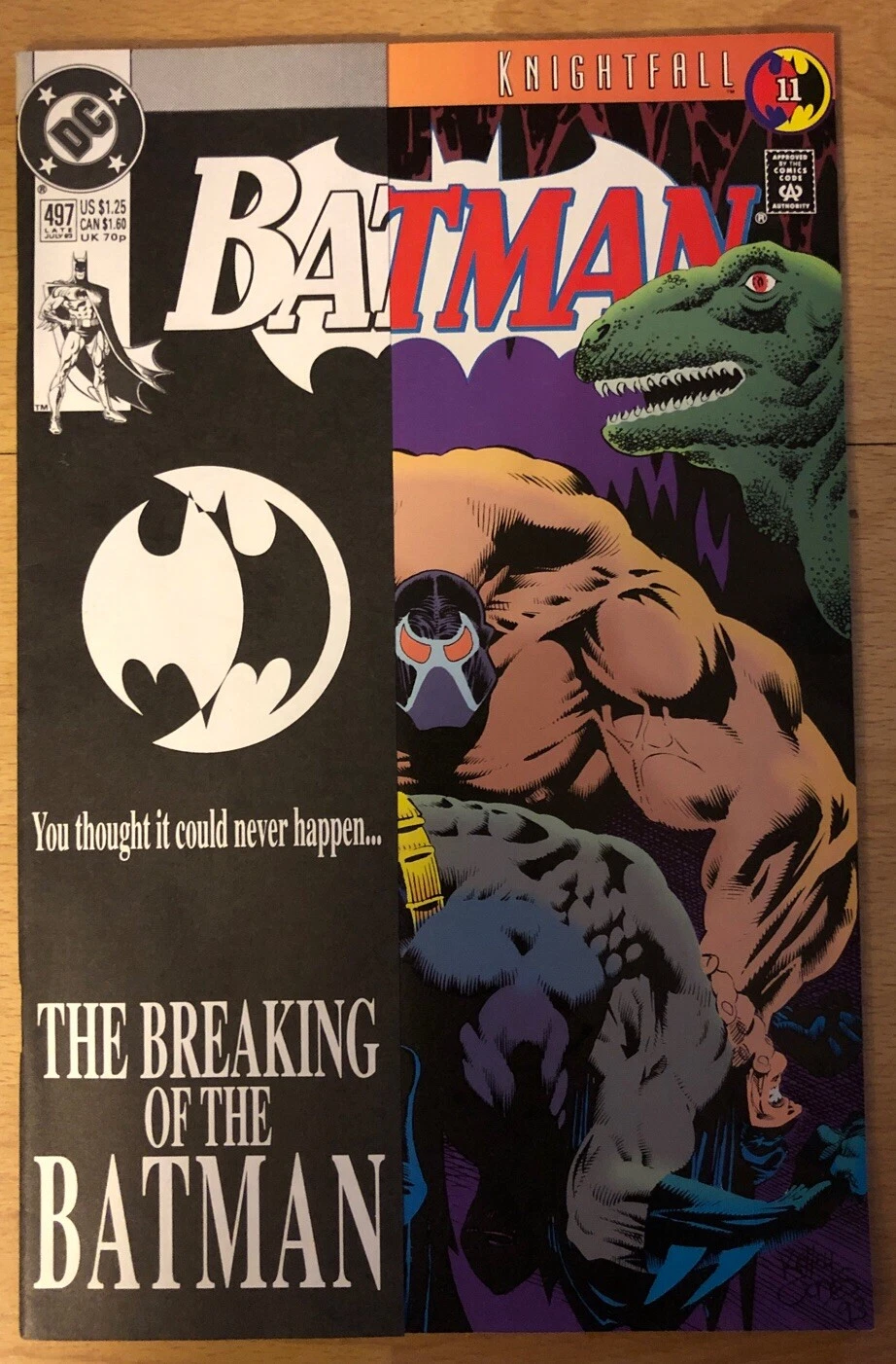 BATMAN #497 BANE BREAKS BATMANS BACK DC COMICS 1993 Major Key 1st Print NM