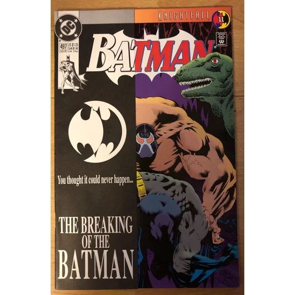 BATMAN #497 BANE BREAKS BATMANS BACK DC COMICS 1993 Major Key 1st Print NM