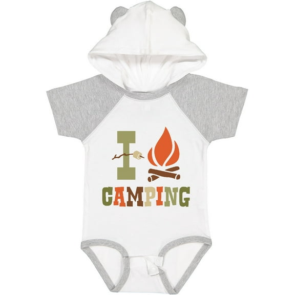 Inktastic I Love Camping Boys or Girls Baby Bodysuit
