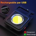 thumbnail image 3 of Portable Led Flashlight, Mini Led Flashlight, Mini Rechargeable Flashlight 800 Lumen COB Keychain Lamp, Original Useful Men's Gift, 3 of 5