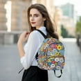 thumbnail image 6 of FORMRS Mini Backpack Purse for Women Quilted Travel Daypack Casual Shoulder Bag, Floral Fiesta, 6 of 7