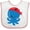 White/Pink, variant on Inktastic Pirate Octopus, Blue Octopus With Red Pirate Hat Boys or Girls Baby Bib
