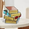 thumbnail image 4 of Decoración del hogar, decoración de habitaciones, decoración de paredes Lámpara vintage de libros apilados de colores, lámpara de mesita de noche, lámpara decorativa para libros, 4 of 9
