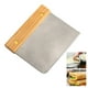 thumbnail image 1 of Raspador de acero inoxidable para cocina, herramientas de repostería para hornear, mango de madera, espátula para masa, cortador, herramienta de corte para hornear, 1 ud., 1 of 7