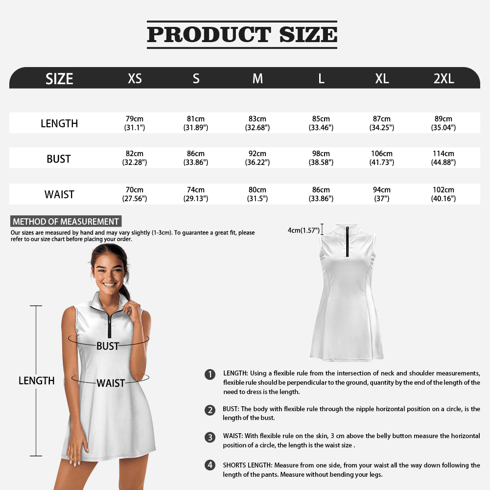 Garronmavis Women's Tennis Dress with Collar Size L Breathable Active Golf Dress Sleeveless Half-Zip Active Workout Dresses Sport Activewear, Leopard Stripe