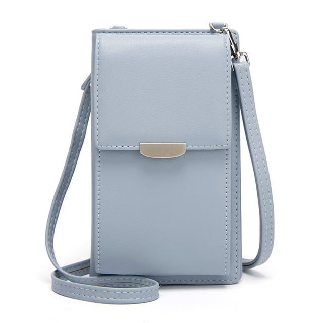 Mini bolso multifuncional largo de gran capacidad de PU, bolso de hombro, bolso diagonal para teléfono móvil