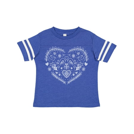 

Inktastic Valentine s Day Birds Flowers and Hearts Gift Toddler Boy or Toddler Girl T-Shirt