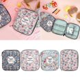 thumbnail image 2 of Empty Crochet Hook Case Portable Travel Crochet Storage Bag Organizers Zipper Bag with Web Pocket & Crochet Holder Slots, 2 of 5