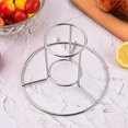 thumbnail image 3 of ENJOYW Chicken Rack Heat Resistant Anti-rust Metal Labor-saving Grilling Roaster Holder for BBQ Chicken Rack, 3 of 7