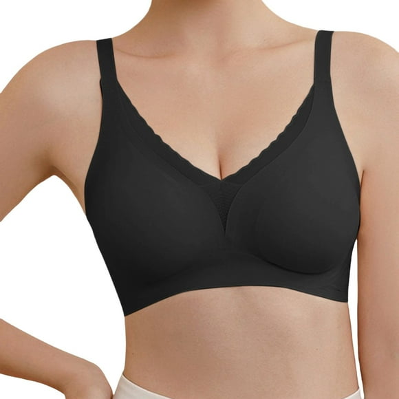 Bra Womens Comfortable Bras Wireless Bras Bralettes Scalloped Mesh Bras Tshirts Bras Deep V Everyday Bras Woman Nylon Bra