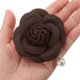 thumbnail image 4 of Uxcell Elegante Camelia Broches de Tela con Perlas Artificiales Pines Florales para Mujeres Marrón, 4 of 7