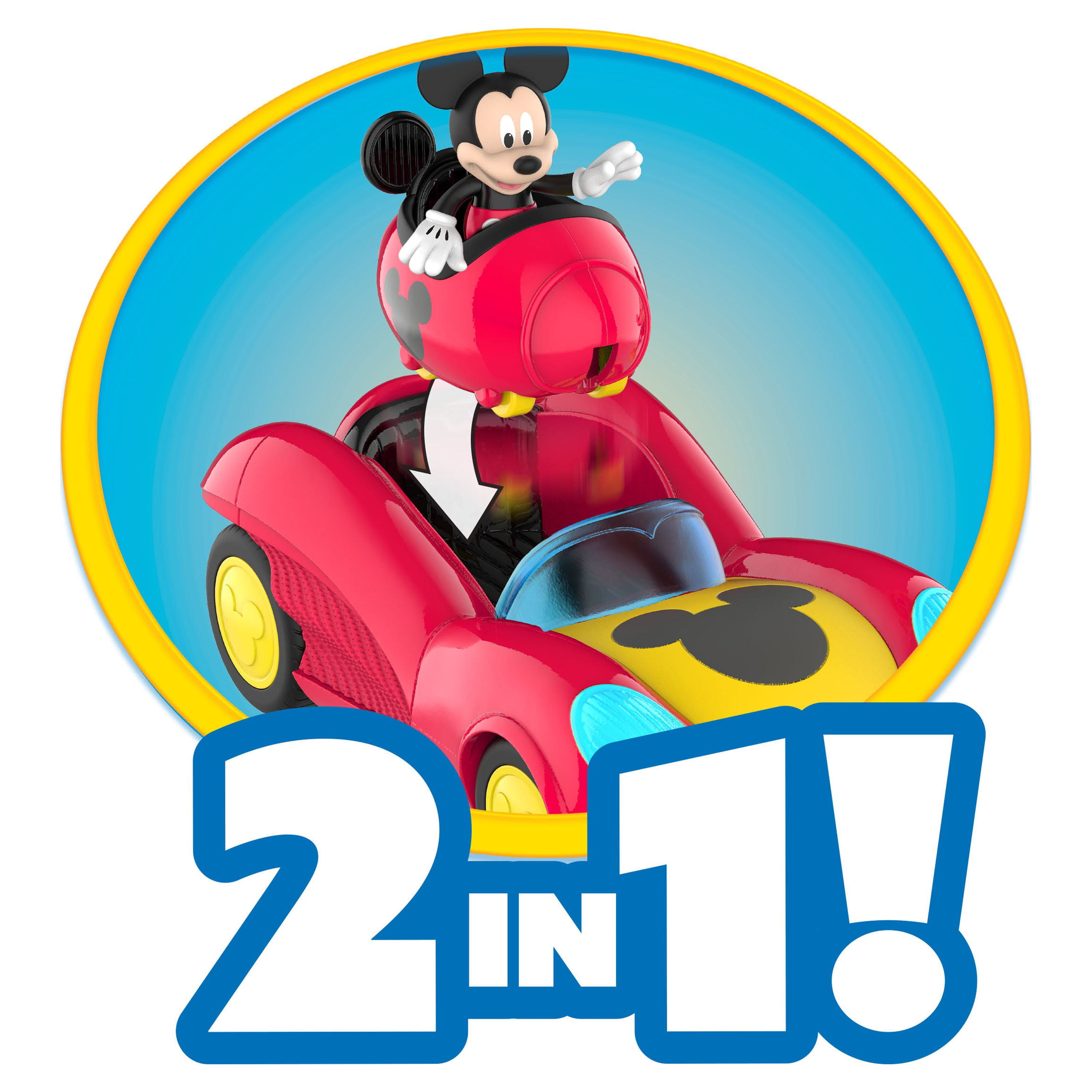 Mickey Mouse 38717 Disney Junior Funhouse Transforming Vehicle, Red