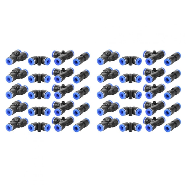 Accesorios rápidos Ticfox 40 piezas Conector de empuje neumático de manguera de aire de 6 mm