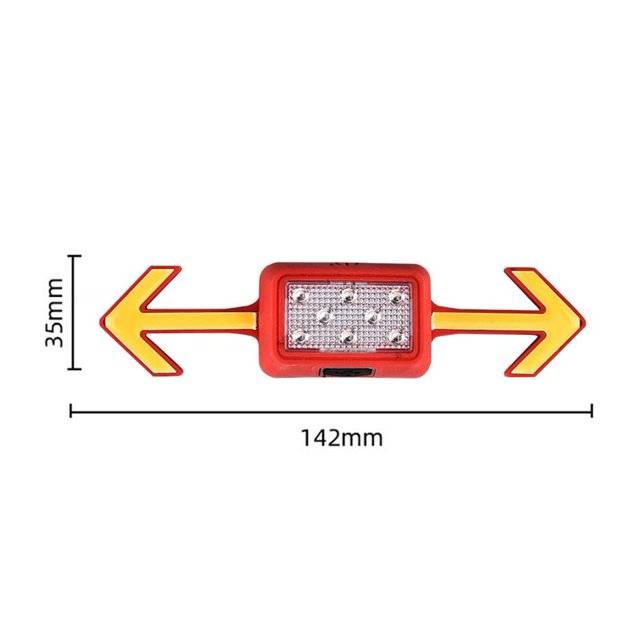 Luz trasera LED para bicicleta Luz trasera de advertencia recargable ligera (Rojo) Ndcxsfigh Accesorios para bicicletas