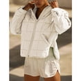 thumbnail image 3 of PUWEI Women's Oversized Lightweight Puffer Jacket Coat Warm Full Zip Long Sleeve Down Coat, 3 of 7