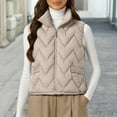 thumbnail image 2 of Kaondbfi Outerwear Vests for Women, Winter Lightweight Sleeveless Cotton Vest Jacket with Down Insulation Vest Women's Winter Coat, 2 of 4