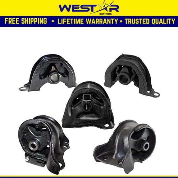 Fits 1994-1995 Honda Civic EX Sedan 1.6L w/AUTO Motor & Trans Mount 5pcs : A6520, A6502, A6505, A6506, A6550