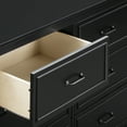 thumbnail image 4 of DaVinci Charlie 6-Drawer Double Dresser in Ebony, 4 of 10