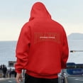 thumbnail image 4 of MHFRRA Sudadera con Capucha para Hombre, de Manga Larga, Cómoda E Informal, con Cordón Ajustable para Actividades Al Aire Libre Rojo, 4 of 6