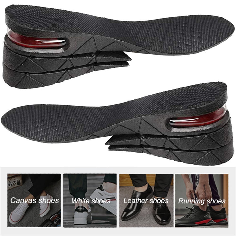 3-Layer Height Increase Elevator Shoes Insoles Heel Lifts 7cm For Men & Women. 