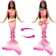 thumbnail image 4 of Muñeca de juguete Barbie con forma de sirena mágica con flores florecientes, 4 of 6